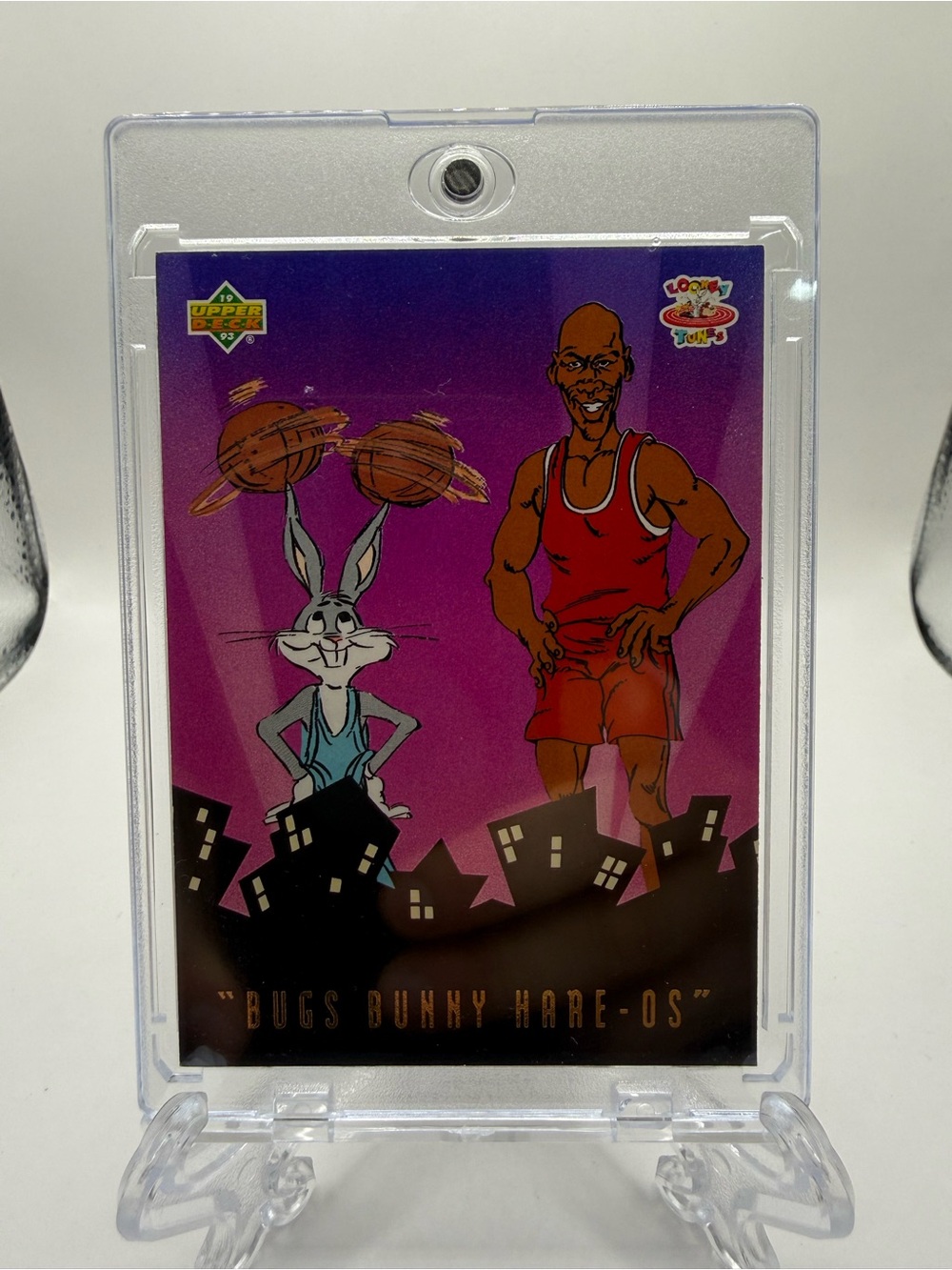 Michael Jordan Bugs Bunny #BBH3 1993 Upper Upper Deck Trading Card w/ Hard Case